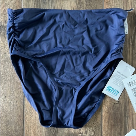 NWT Coco Reef Tankini Floral Top Size 36 C Rollover Bottom Size Medium High Rise - Picture 5 of 16